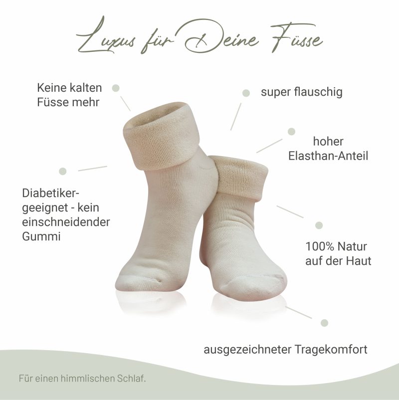 Kuschelige Bettsocken, Schlafsocken, Nachtsocken - Geschenk – Bild 2